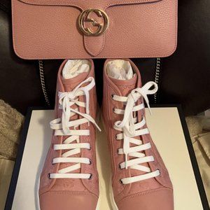 Gucci Sneakers with Matching Purse